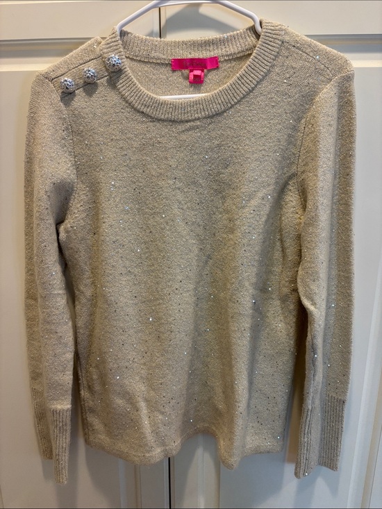 Lilly Pulitzer Sweaters - Lilly Pulitzer - size Medium - Gold sparkle sweater